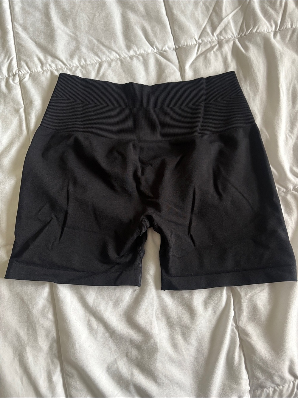 Women's Black High-Rise Bike Shorts